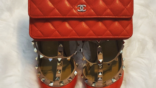 Red Chanel Bag and Red Valentino