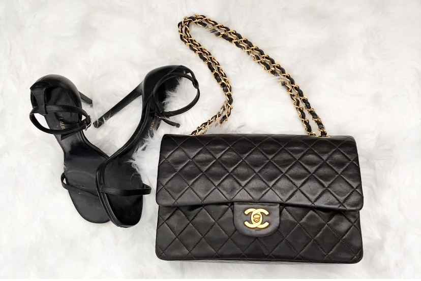 YSL heels and Classic Chanel Flap